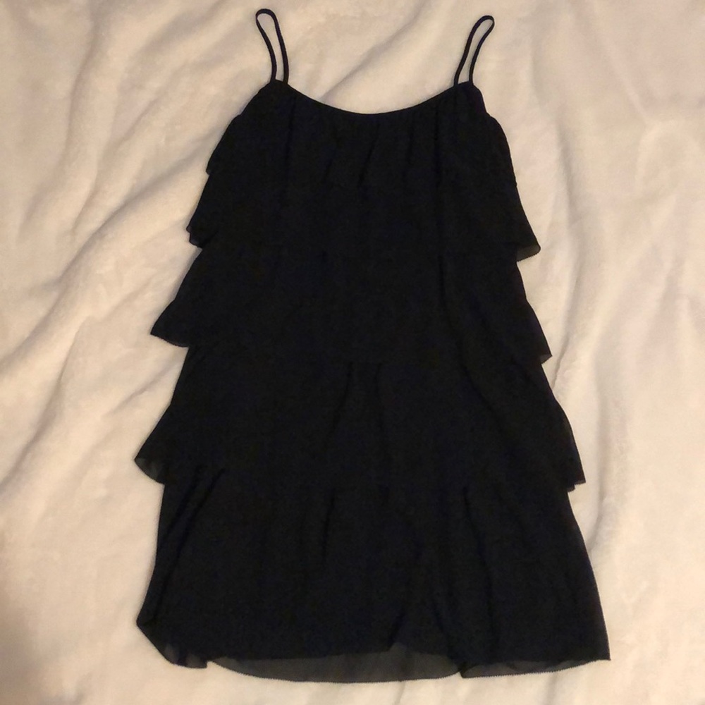 Ann Taylor LOFT Black Layered Dress